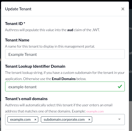 Multiple email domains